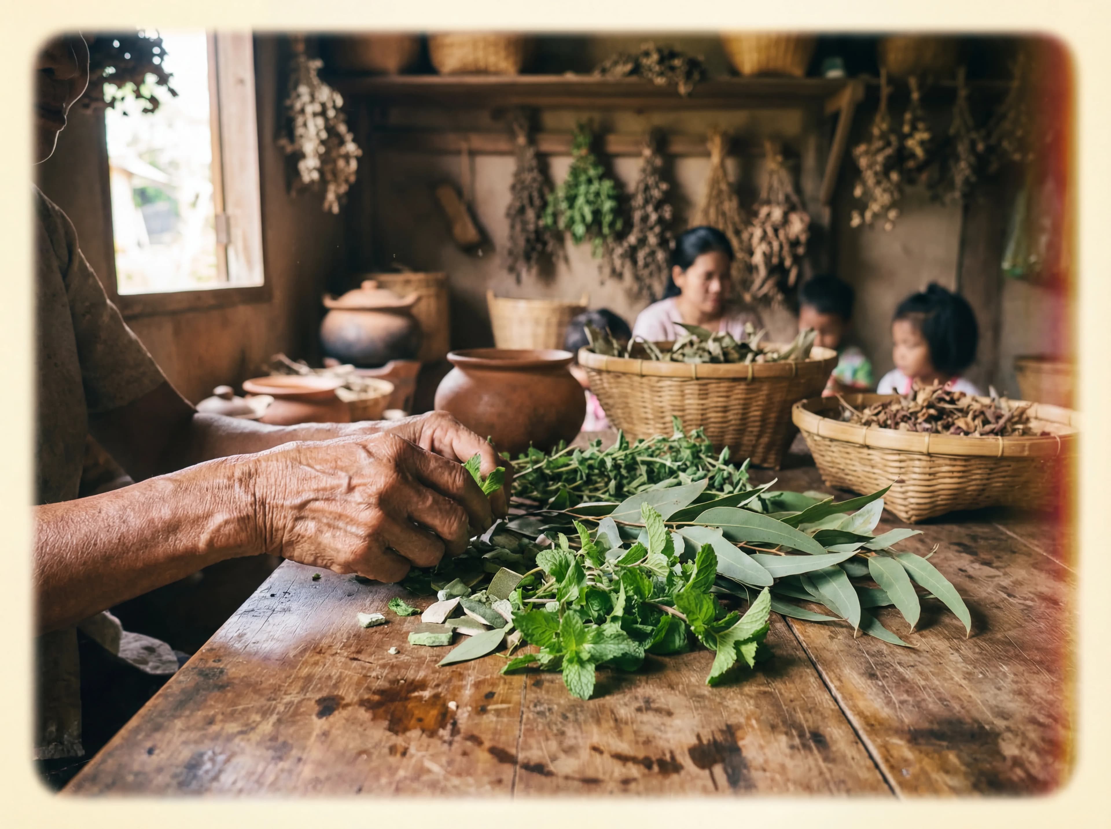Tradycyjna produkcja ziołowych inhalatorów