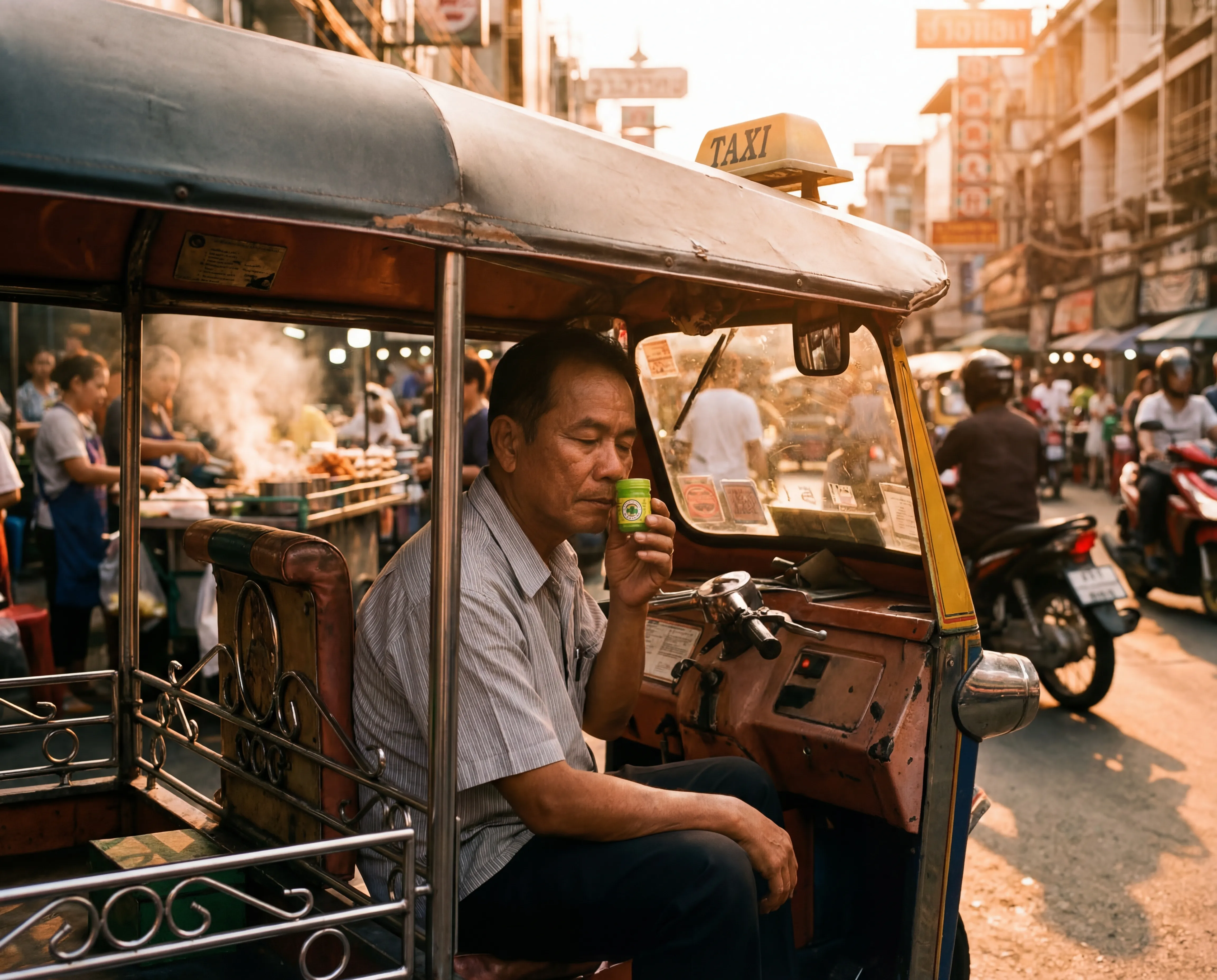 Kierowca tuk-tuka w Tajlandii